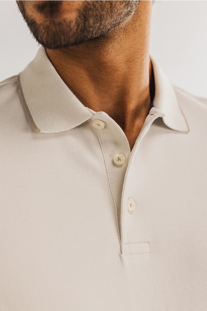 PIQUE POLO MET STREEPDETAILS 46115400 1400